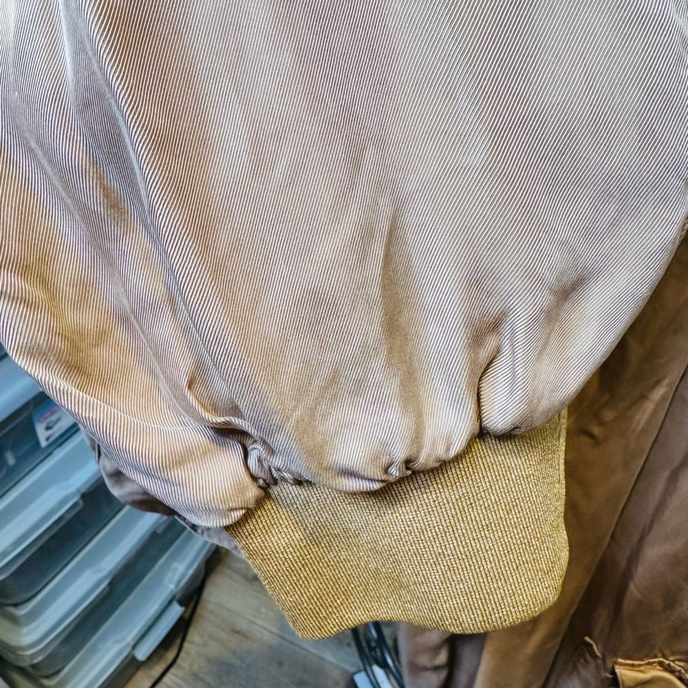 5 a7 Cinq a Sept Beige/ Gold Amia V-neck Jogger Jumpsuit Size Large - Picture 7 of 13